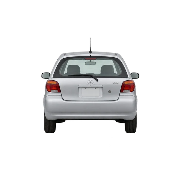 Toyota Vitz 1995 en plateado, vista trasera