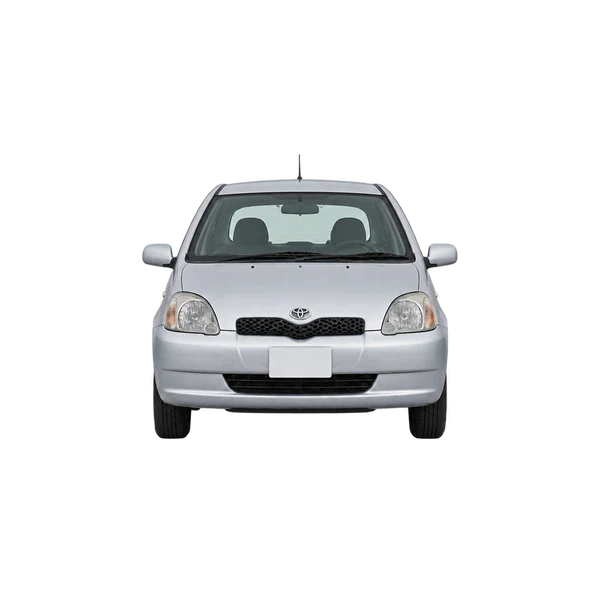 シルバーの2000 Toyota Vitz(正面ビュー)