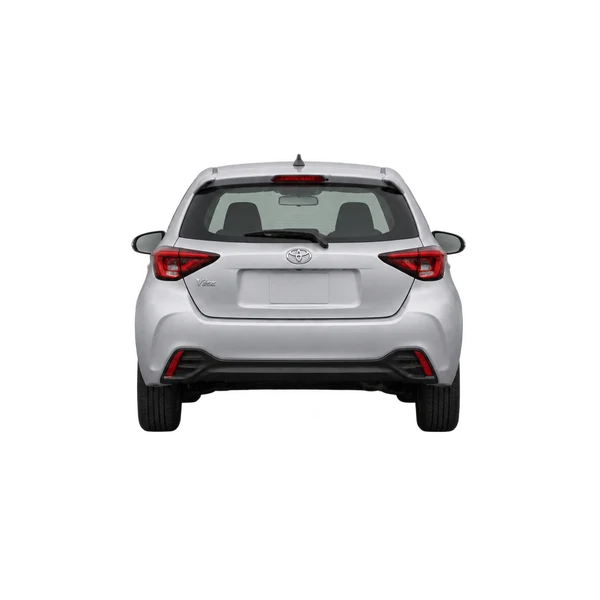 2025 Toyota Vitz in Silber, Ansicht: Heck