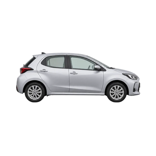 2025 Toyota Vitz in Silber, Ansicht: Seite (nach rechts gewandt)