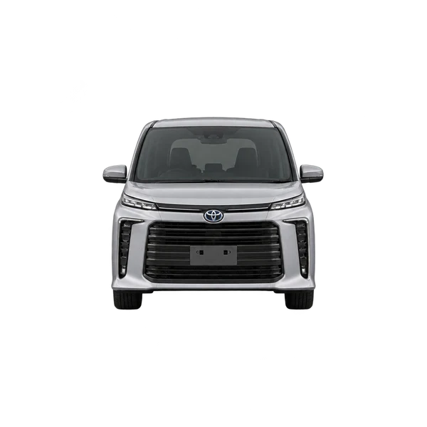Toyota Voxy 2022 باللون فضي، منظر أمامي