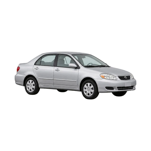 2000 Toyota Will in Silber, Ansicht: Dreiviertelansicht vorne (nach links gerichtet)