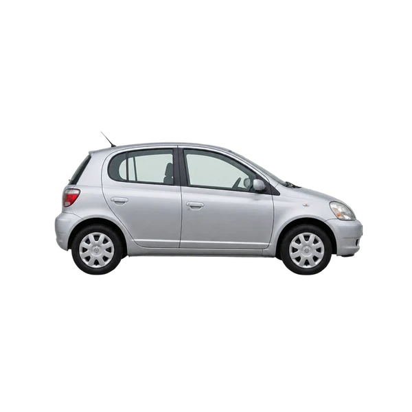 2000 Toyota Yaris in Silber, Ansicht: Seite (nach rechts gewandt)