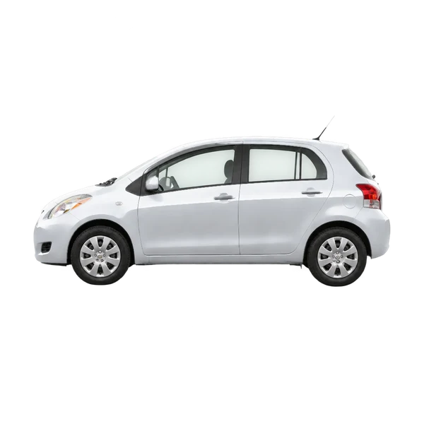 2006 Toyota Yaris in Silber, Ansicht: Seite (nach links gerichtet)