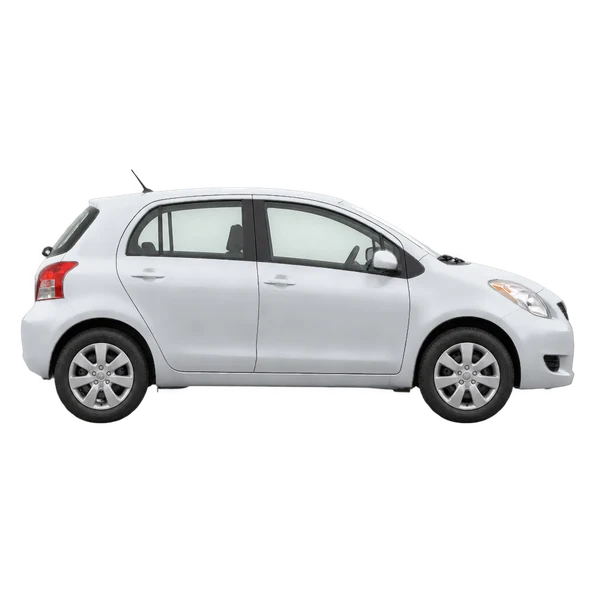 2011 Toyota Yaris in Silber, Ansicht: Seite (nach rechts gewandt)