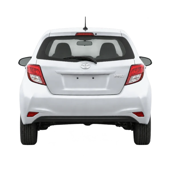2016 Toyota Yaris in Silber, Ansicht: Heck