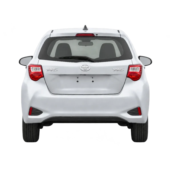 2021 Toyota Yaris in Silber, Ansicht: Heck