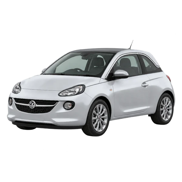 2019 Vauxhall Adam in Silber, Ansicht: Dreiviertelansicht vorne (nach links gerichtet)