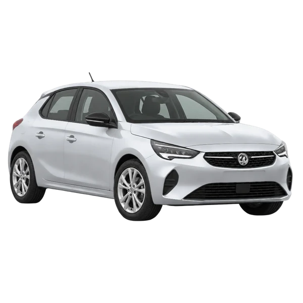 Vauxhall Corsa 2022 en plateado, vista frontal tres cuartos (hacia la izquierda)