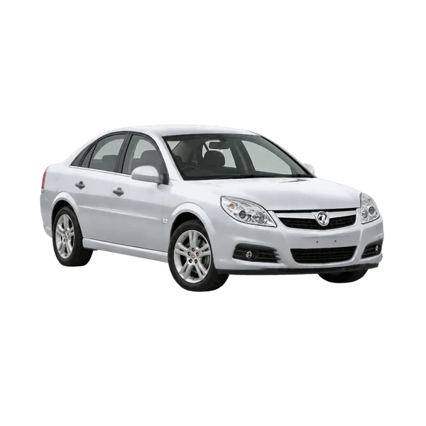 Vauxhall Vectra 2007 باللون فضي، منظر منظر أمامي بزاوية ثلاثة أرباع (متجه لليسار)