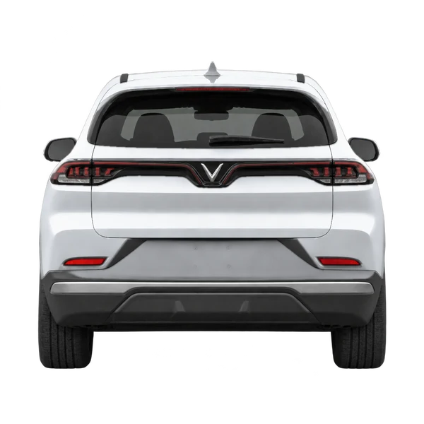 VinFast VF 8 2023 prata, vista traseira