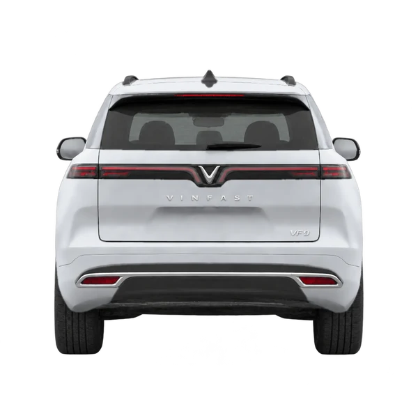 VinFast VF 9 2026 باللون فضي، منظر من الخلف
