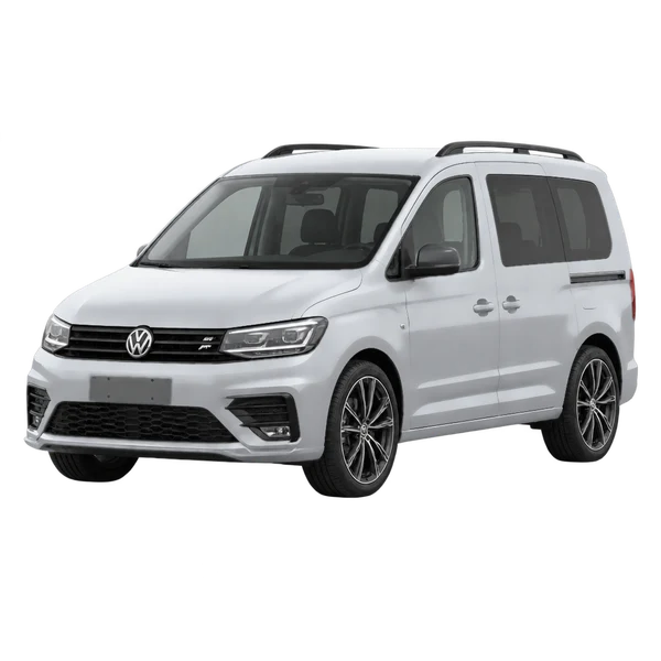 Volkswagen ABT E-Caddy 2021 argent, vue trois-quarts avant (orienté vers la gauche)