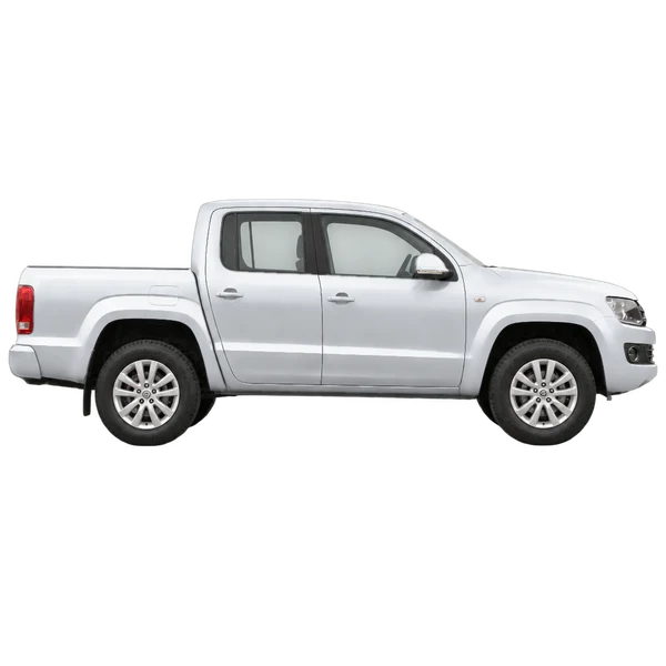 2011 Volkswagen Amarok in Silber, Ansicht: Seite (nach rechts gewandt)
