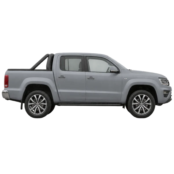 Volkswagen Amarok 2022 باللون رمادي، منظر منظر جانبي (باتجاه اليمين)