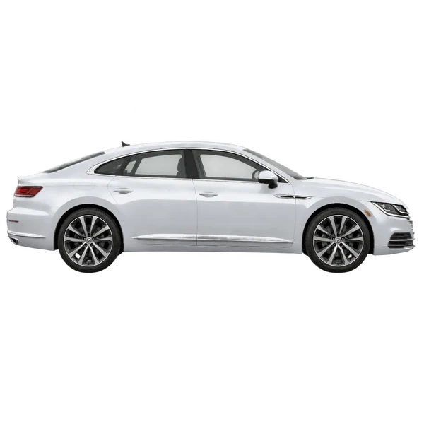 シルバーの2018 Volkswagen Arteon（側面（右向き）ビュー）