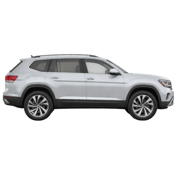 2021 Volkswagen Atlas in Silber, Ansicht: Seite (nach rechts gewandt)