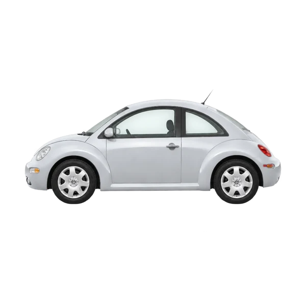 Volkswagen Beetle 1998 argent, vue côté (vers la gauche)