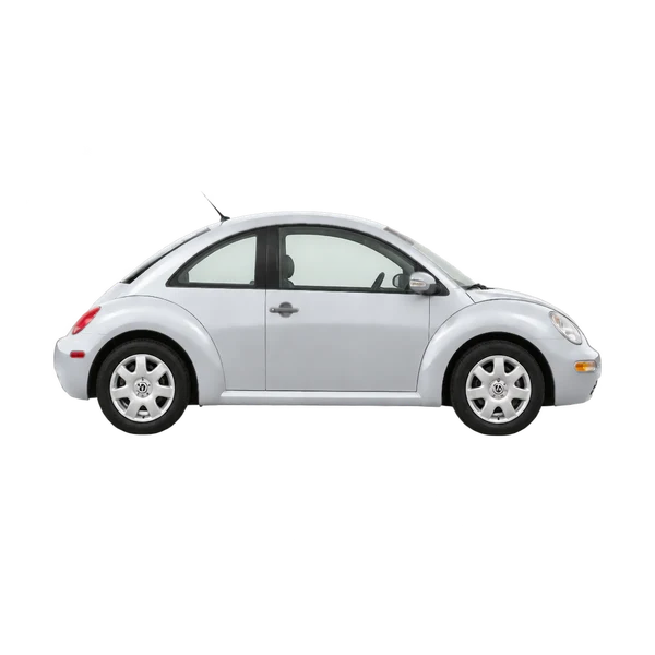 Volkswagen Beetle 1999 argent, vue profil (tourné vers la droite)