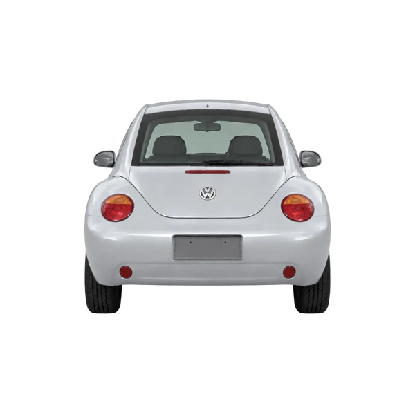 Volkswagen Beetle 2000 en plateado, vista trasera