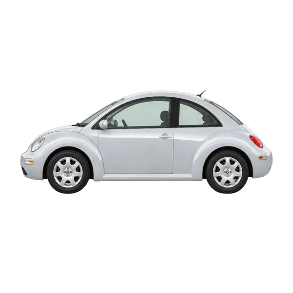 Volkswagen Beetle 2001 argent, vue côté (vers la gauche)