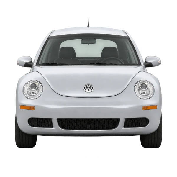 Volkswagen Beetle 2008 en plateado, vista frontal