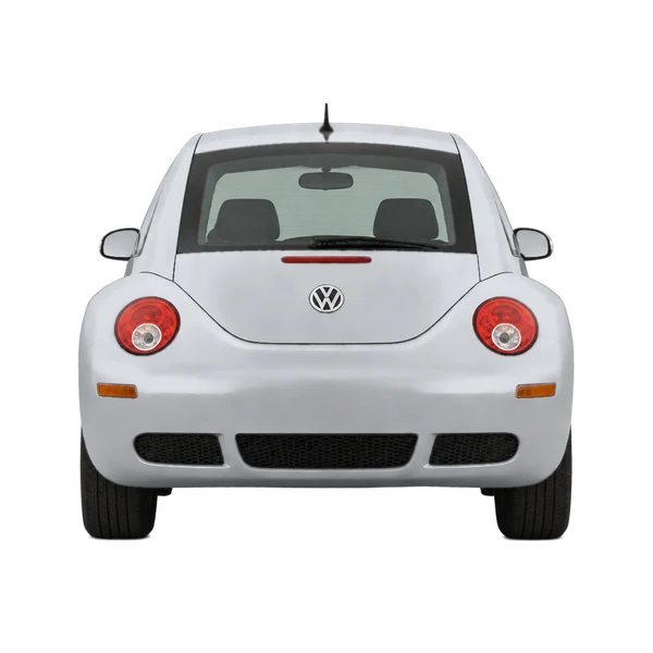 Volkswagen Beetle 2008 en plateado, vista trasera