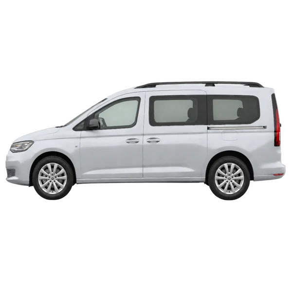 2024 Volkswagen Caddy Maxi in Silber, Ansicht: Seite (nach links gerichtet)