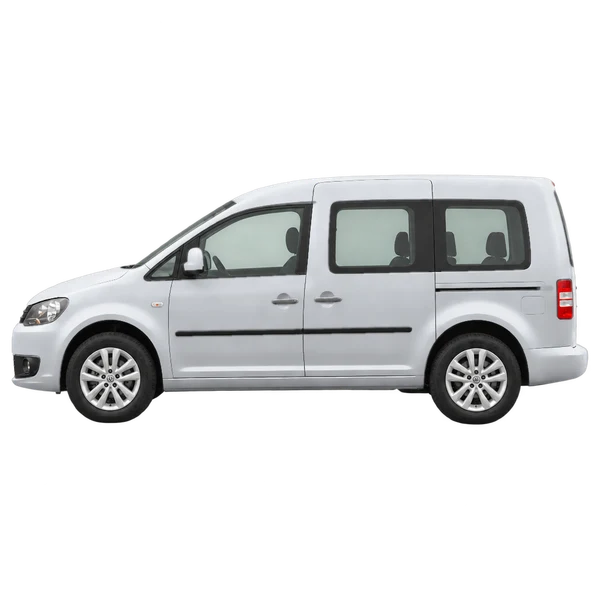 2010 Volkswagen Caddy in Silber, Ansicht: Seite (nach links gerichtet)