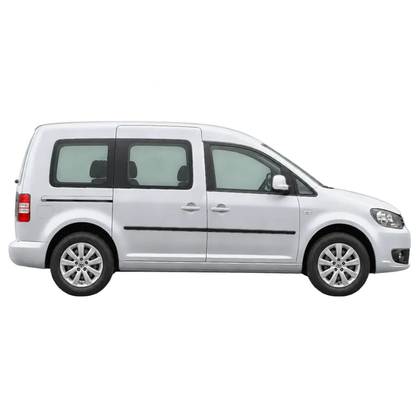 2010 Volkswagen Caddy in Silber, Ansicht: Seite (nach rechts gewandt)