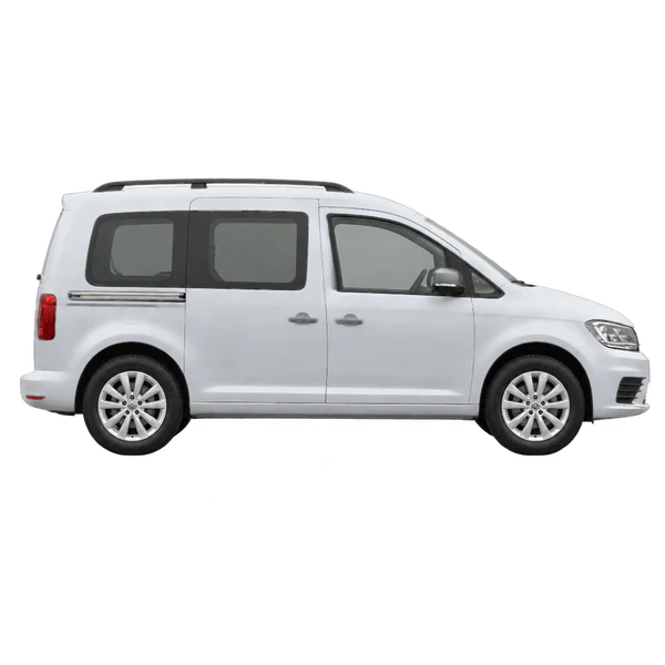 2021 Volkswagen Caddy in Silber, Ansicht: Seite (nach rechts gewandt)