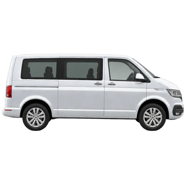2021 Volkswagen Caravelle in Silber, Ansicht: Seite (nach rechts gewandt)