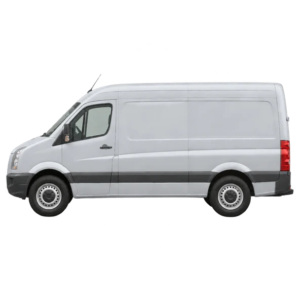 2008 Volkswagen Crafter in Silber, Ansicht: Seite (nach links gerichtet)