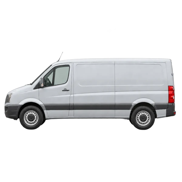 2011 Volkswagen Crafter in Silber, Ansicht: Seite (nach links gerichtet)