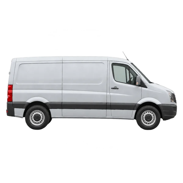 2011 Volkswagen Crafter in Silber, Ansicht: Seite (nach rechts gewandt)