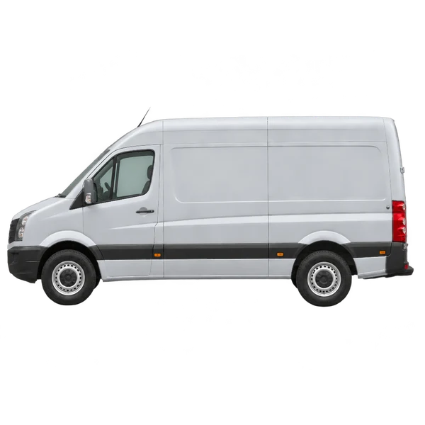 2013 Volkswagen Crafter in Silber, Ansicht: Seite (nach links gerichtet)