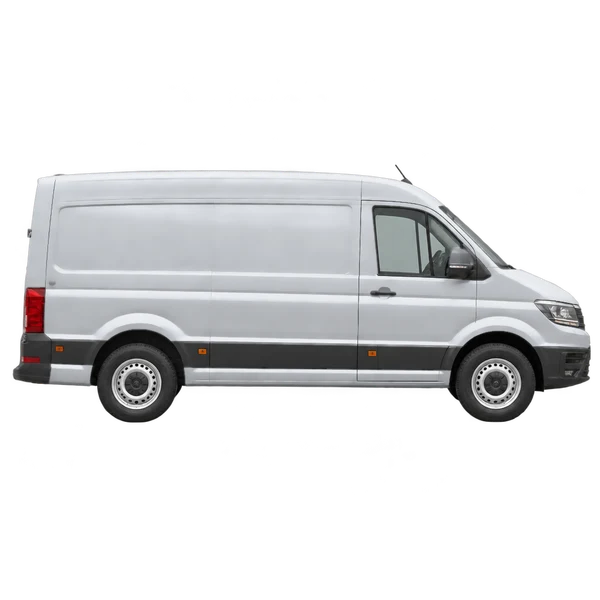 2021 Volkswagen Crafter in Silber, Ansicht: Seite (nach rechts gewandt)
