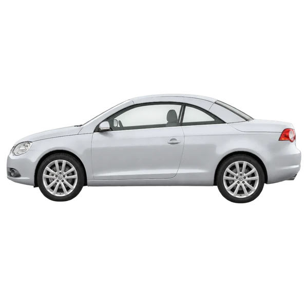 シルバーの2015 Volkswagen Eos（側面（左向き）ビュー）