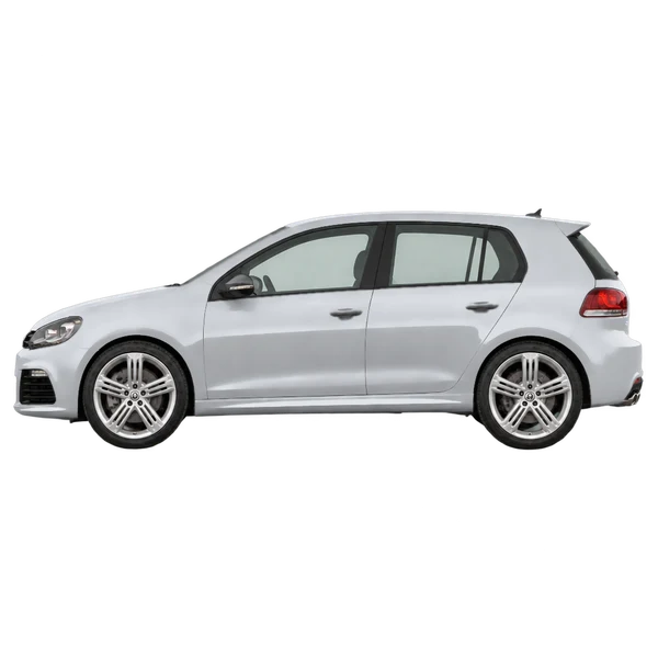 2013 Volkswagen Golf-R in Silber, Ansicht: Seite (nach links gerichtet)
