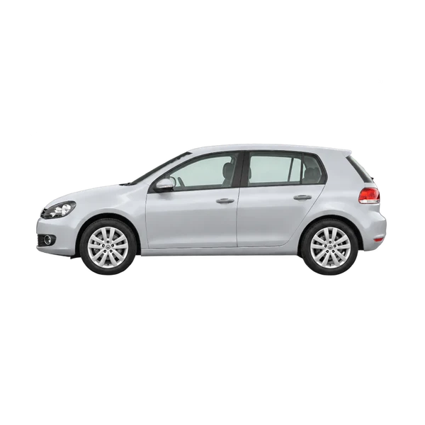 2011 Volkswagen Golf VI in Silber, Ansicht: Seite (nach links gerichtet)