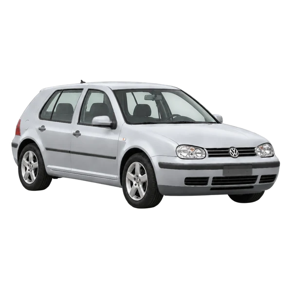 silver 2002 Volkswagen Golf front three-quarter (facing right) view