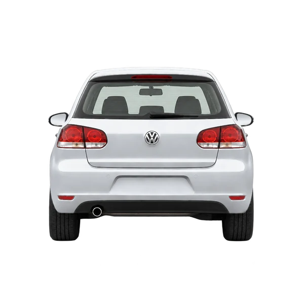 silver 2010 Volkswagen Golf rear view