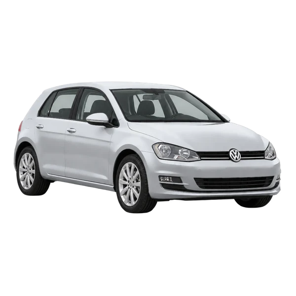 silver 2015 Volkswagen Golf front three-quarter (facing left) view