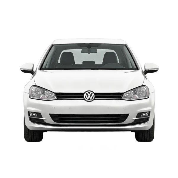 ホワイトの2015 Volkswagen Golf(正面ビュー)