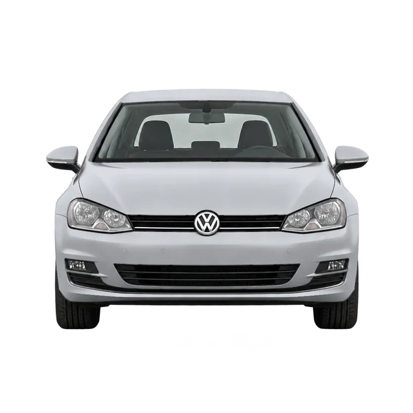 Volkswagen Golf 2016 باللون فضي، منظر أمامي