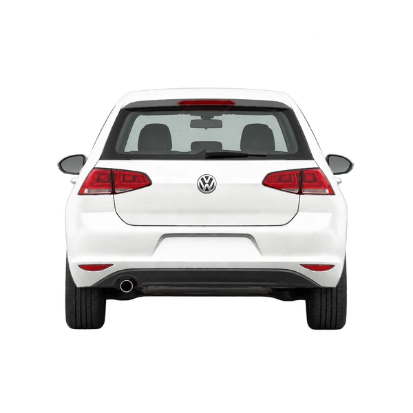 Volkswagen Golf 2016 باللون أبيض، منظر من الخلف