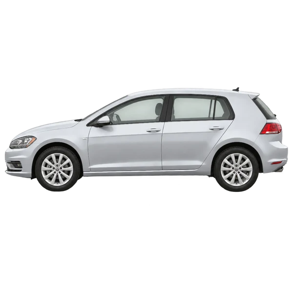2020 Volkswagen Golf in Silber, Ansicht: Seite (nach links gerichtet)