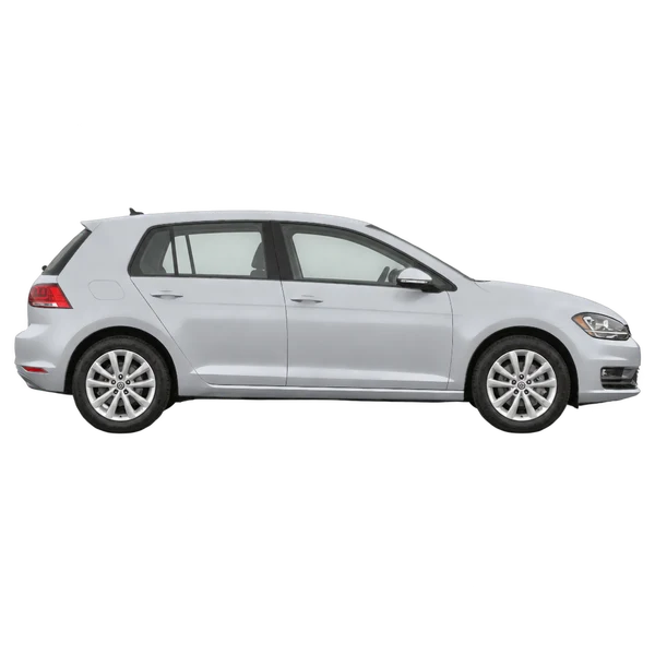 2020 Volkswagen Golf in Silber, Ansicht: Seite (nach rechts gewandt)