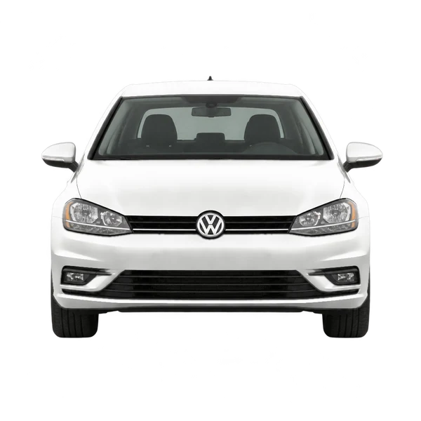 2021 Volkswagen Golf in weiß, Ansicht: Front