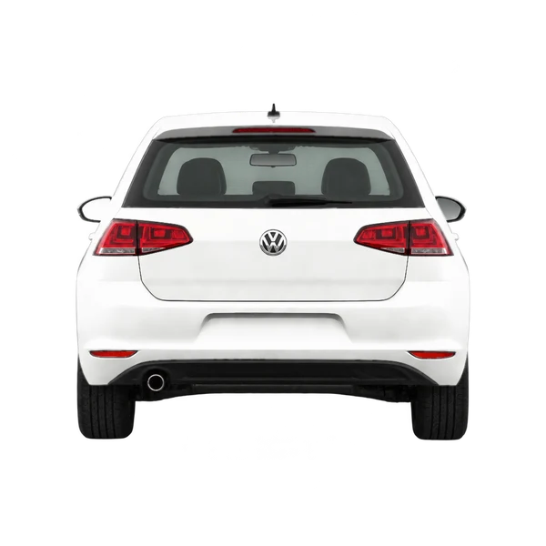 2021 Volkswagen Golf in weiß, Ansicht: Heck